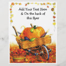 Search for autumn leaf flyers Thanksgiving