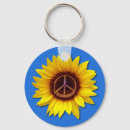 Search for sunflower key rings Peace