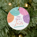 Search for yarn christmas tree decorations Ball of yarn