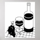 Search for wine bottles and glasses posters Grapes