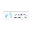 Search for beach flip flops return address labels Sea