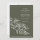Search for line drawing 5x7 invitations Botanical