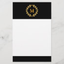 Search for art deco stationery paper Black