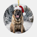 Search for mastiff christmas tree decorations Dog