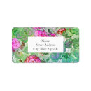 Search for geraniums return address labels Floral