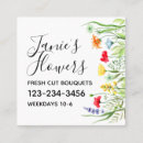 Search for spring business cards Wildflower