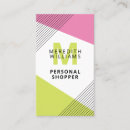 Search for shopper business cards Geometric