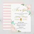 Search for blush pink gold baby shower invitations Butterfly