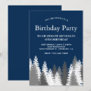 Search for snow white birthday invitations Blue and white