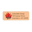 Search for flame return address labels Camping