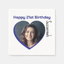 Search for happy 21st birthday napkins Modern