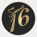 Search for sweet 16 envelope seals Gold