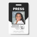 Search for black and white id badges Employee