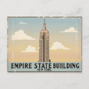 Search for vintage building postcards Empire state building