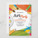 Search for artist palette invitations Artistic