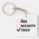 Search for on santas nice list key rings Funny