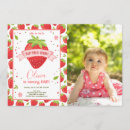 Search for pink strawberry invitations Girl