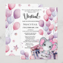 Search for virtual baby girl shower invitations Pink