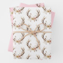 Search for pink deer wrapping paper Floral