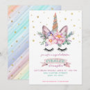 Search for unicorn cake invitations Watercolor
