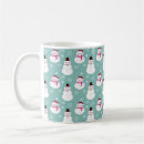 Search for snowman pattern mugs Xmas