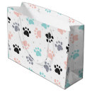 Search for dog paw print gift bags Pink