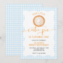 Search for pie birthday invitations Gingham