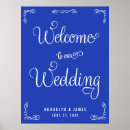 Search for royal blue wedding signs Welcome