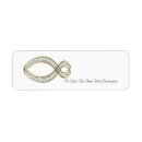 Search for jesus return address labels Ichthys symbol