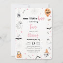 Search for two spooky birthday invitations Baby girl