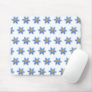 Search for and white daisy mouse mats Blue