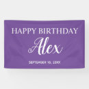 Search for happy birthday in purple banners Girls