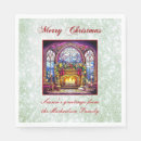 Search for stained glass napkins Vibrant