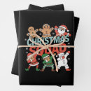Search for dabbing santa wrapping paper Xmas