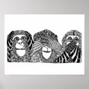 Search for black and white monkey art Animals
