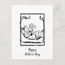 Search for fathers day postcards Black and white