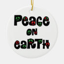 Search for peace on earth christmas tree decorations Red