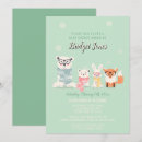 Search for woodland creatures invitations Baby animals