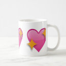 Search for pink emoji mugs Heart