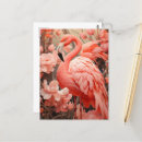 Search for flamingo flower postcards Pink