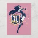 Search for justice league logo postcards Wonder woman noir drawing