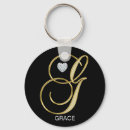 Search for g monogram key rings Black