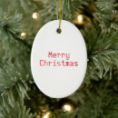Search for letter christmas tree decorations Red