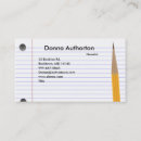 Search for lined writing business cards Author