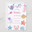 Search for sea horse birthday invitations Ocean animals