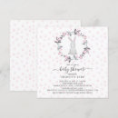 Search for sweet little bunny baby shower invitations Floral