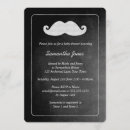 Search for moustache baby shower invitations Chalkboard