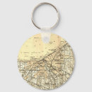 Search for vintage map key rings Travel