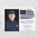 Search for thin blue line invitations Policeman