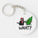 Search for cat in tree key rings Black
